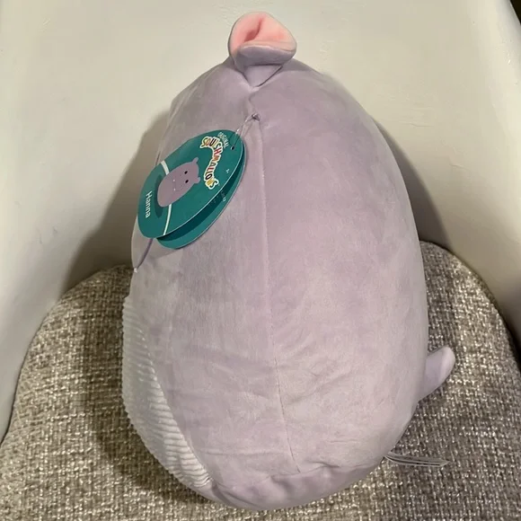 BNWT HANNA 🦛 Purple Hippo Original Squishmallows by Kelly Toy ☆》NWT《☆ 12 inch - Picture 6 of 6